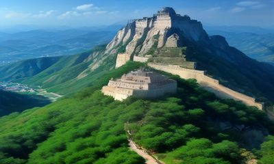 黄昏时分城市街道上橘红色光线拉长的人影，长日光阴岁月感慢生活摄影